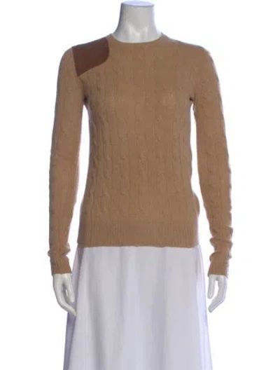 Pre-owned Ralph Lauren Wool Crew Neck Sweater In Neutral