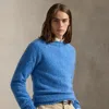 Ralph Lauren Wool Crewneck Sweater In Blue
