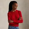 Ralph Lauren Wool Crewneck Sweater In Red