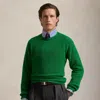 Polo Ralph Lauren Wool Crewneck Sweater In Shetland Green