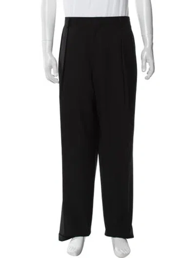 Pre-owned Ralph Lauren Wool Dress Pants In Black