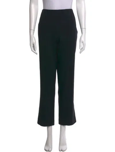 Pre-owned Ralph Lauren Wool Flared Pants In Black