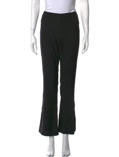 Pre-owned Ralph Lauren Wool Flared Pants In Black