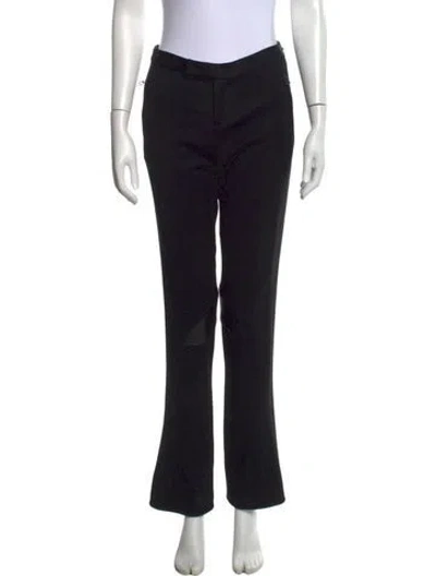 Pre-owned Ralph Lauren Wool Flared Pants In Black