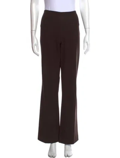 Pre-owned Ralph Lauren Wool Flared Pants In Brown