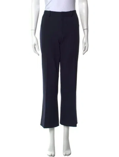 Pre-owned Ralph Lauren Wool Flared Pants In Gray