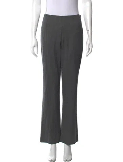 Pre-owned Ralph Lauren Wool Flared Pants In Grey
