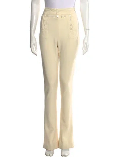Pre-owned Ralph Lauren Wool Flared Pants In Neutral