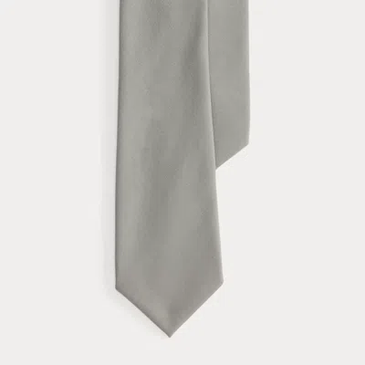 Ralph Lauren Wool Gabardine Tie In Gray