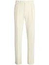 Ralph Lauren Wool Gabardine Trousers In Neutrals