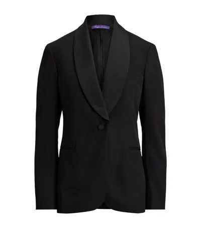 RALPH LAUREN WOOL GRAIN DE POUDRE TUXEDO JACKET
