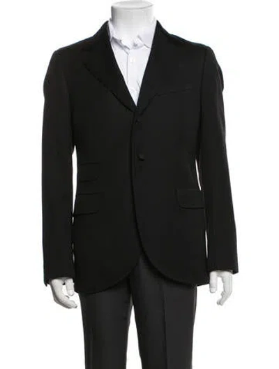 Pre-owned Ralph Lauren Wool Jacket In Black