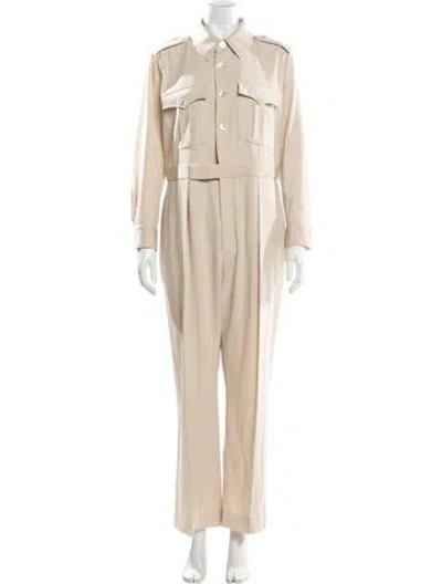 Pre-owned Ralph Lauren Wool Jumpsuit In Neutral