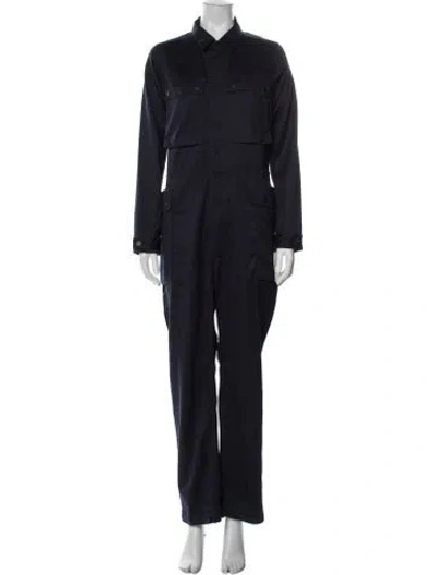 Pre-owned Ralph Lauren Wool Jumpsuit W/ Tags In Blue