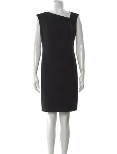 Pre-owned Ralph Lauren Wool Knee-length Dress In Black