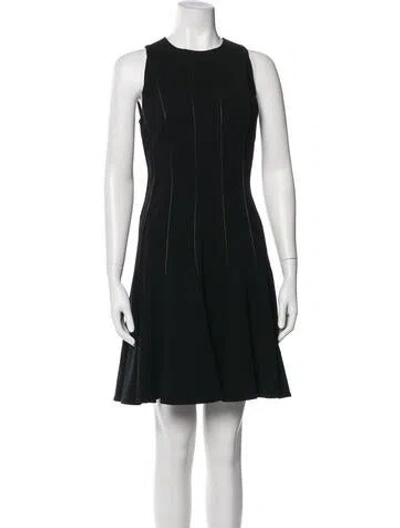 Pre-owned Ralph Lauren Wool Knee-length Dress In Gray