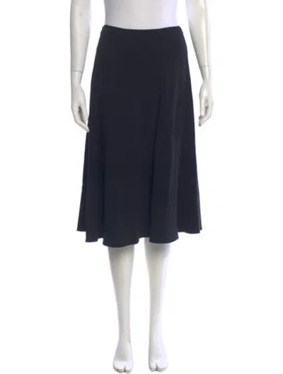 Pre-owned Ralph Lauren Wool Knee-length Skirt In Blue