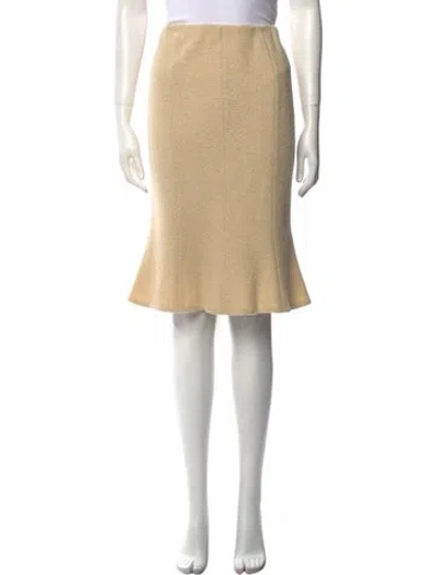 Pre-owned Ralph Lauren Wool Knee-length Skirt In Neutral