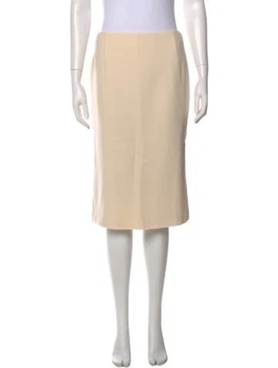 Pre-owned Ralph Lauren Wool Knee-length Skirt In Neutral