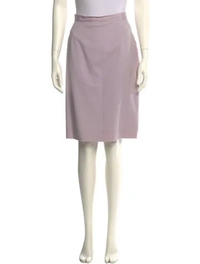 Pre-owned Ralph Lauren Wool Knee-length Skirt In Purple