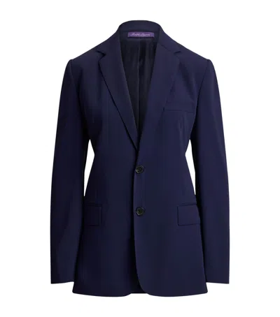 Ralph Lauren Wool Marcy Blazer In Blue