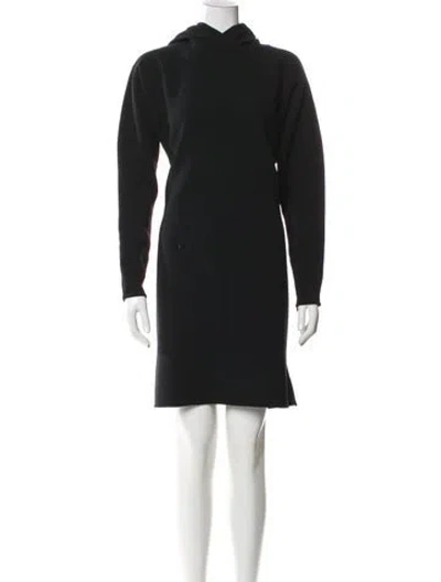 Pre-owned Ralph Lauren Wool Mini Dress In Black