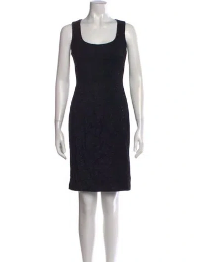 Pre-owned Ralph Lauren Wool Mini Dress In Black