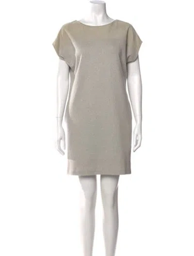 Pre-owned Ralph Lauren Wool Mini Dress In Neutral
