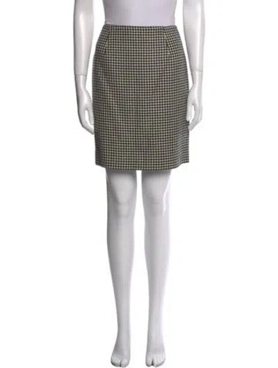 Pre-owned Ralph Lauren Wool Mini Skirt In Black