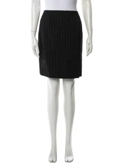 Pre-owned Ralph Lauren Wool Mini Skirt In Black