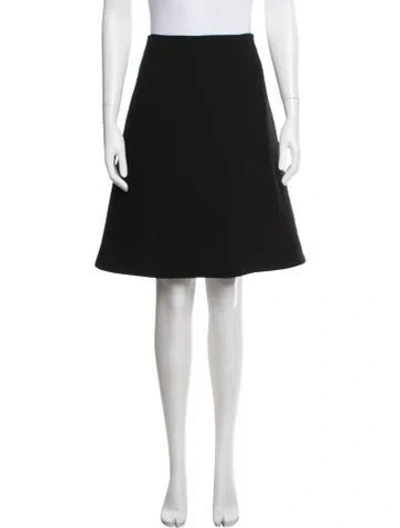 Pre-owned Ralph Lauren Wool Mini Skirt In Black