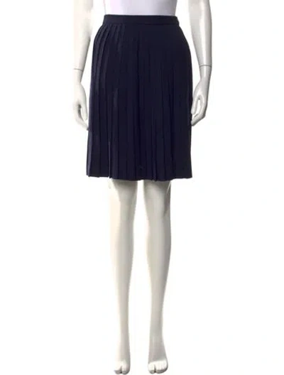 Pre-owned Ralph Lauren Wool Mini Skirt In Black