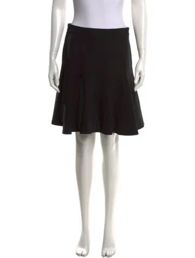 Pre-owned Ralph Lauren Wool Mini Skirt In Black