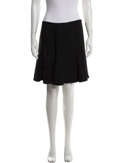 Pre-owned Ralph Lauren Wool Mini Skirt In Black