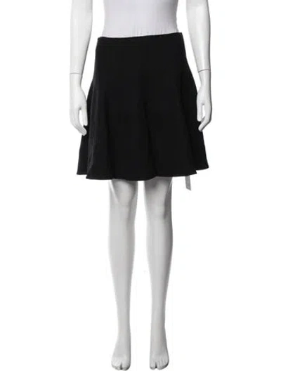 Pre-owned Ralph Lauren Wool Mini Skirt In Black