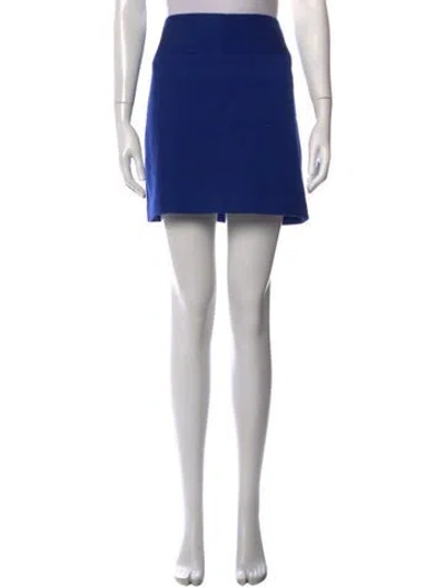 Pre-owned Ralph Lauren Wool Mini Skirt In Blue