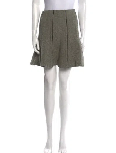 Pre-owned Ralph Lauren Wool Mini Skirt In Green