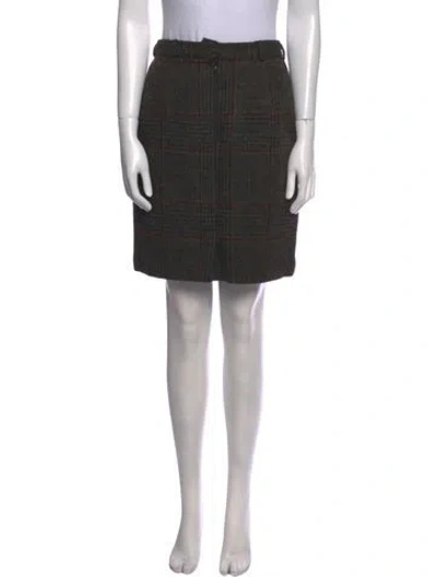 Pre-owned Ralph Lauren Wool Mini Skirt In Multi