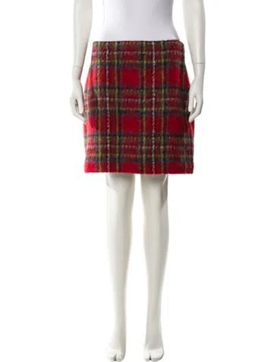 Pre-owned Ralph Lauren Wool Mini Skirt In Multi