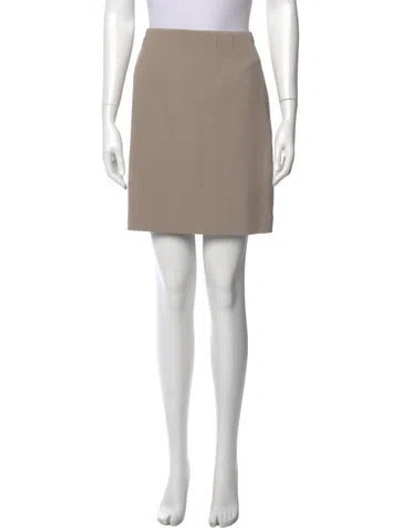 Pre-owned Ralph Lauren Wool Mini Skirt In Neutral