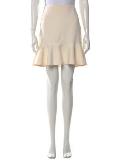 Pre-owned Ralph Lauren Wool Mini Skirt In Neutral