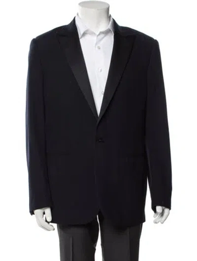Pre-owned Ralph Lauren Wool Overcoat In Blue