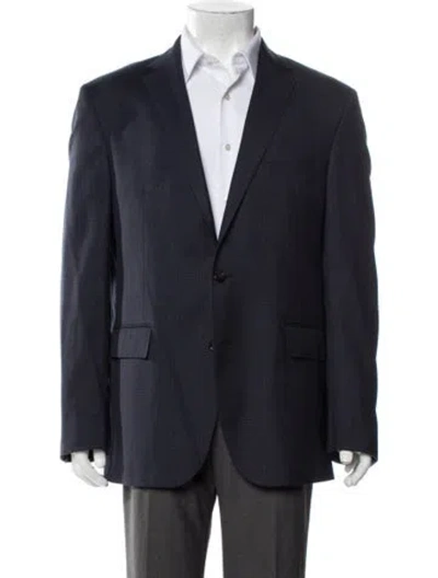 Pre-owned Ralph Lauren Wool Overcoat In Blue
