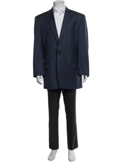 Pre-owned Ralph Lauren Wool Overcoat In Blue