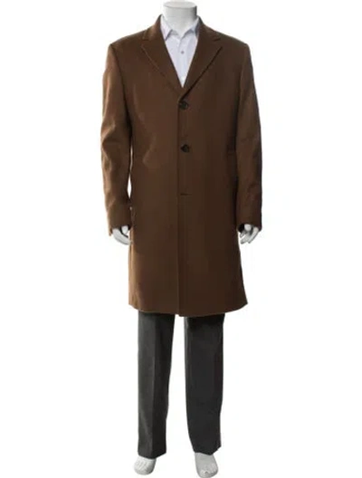 Pre-owned Ralph Lauren Wool Overcoat In Brown