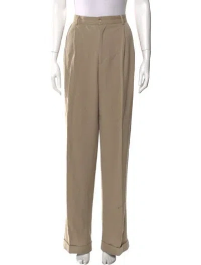 Pre-owned Ralph Lauren Wool Pants In Neutral