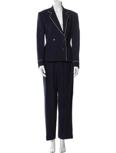 Pre-owned Ralph Lauren Wool Pantsuit In Blue
