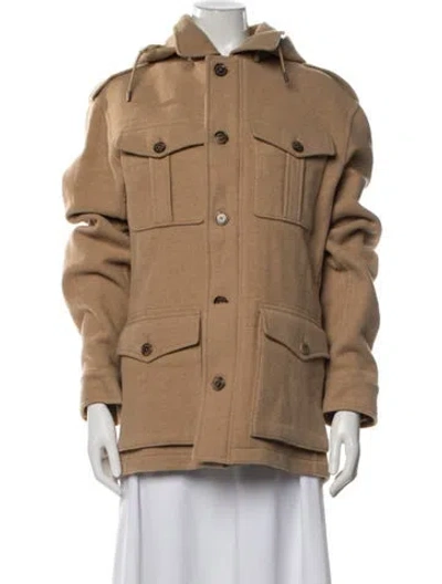 Pre-owned Ralph Lauren Wool Parka In Neutrals