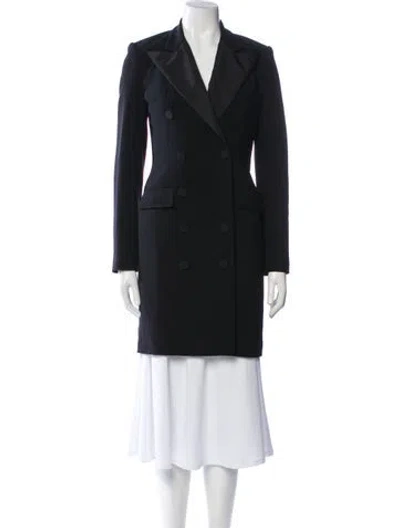 Pre-owned Ralph Lauren Wool Peacoat In Black