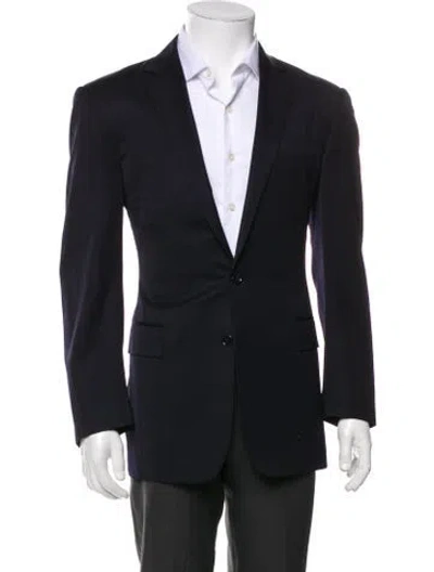 Pre-owned Ralph Lauren Wool Peacoat In Black